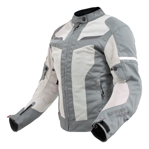Campera Moto Turismo 4 Estaciones Samurai Warrior Saku 4s Gris Xl