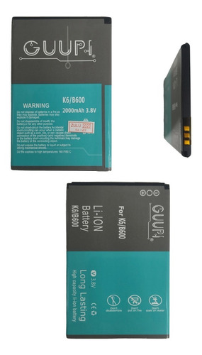 Bateria Pila Krip K6 B600 Guupi