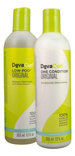 Devacurl Low-poo Original Kit Shampoo E Condicionador 355ml