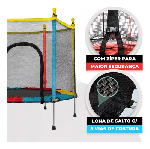 Cama Elastica Jump Brinca Luca 75kg Brinquedo Pula A Pula