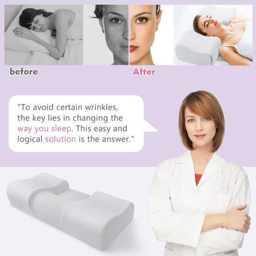 Almohada De Belleza Aupodem, Almohada De Espuma Cervical El