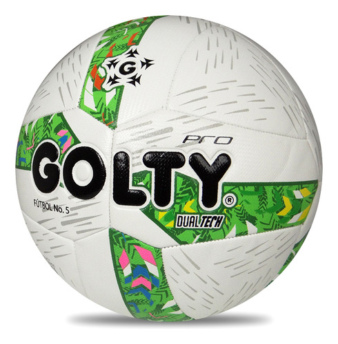 Balón Fútbol Golty Pro Dualtech Ii No.5-blanco/verde