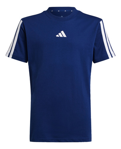 Remera Adidas Casual Essentials Niños Azul Jd6490