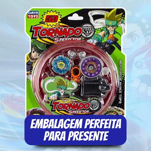 Beyblade Kit Arena + Lançadores E Peões Brinquedo Crianças