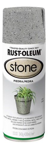 Rust Oleum Spray Efecto Piedra Gris 340gr/430ml