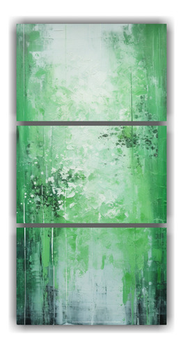 45x90cm Conjunto De Cuadros Vintage Sala Verde Plata Flores