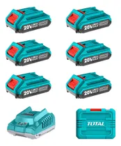 Comprar Pack 6 Baterías 2ah 20v + Cargador Inteligente Total