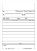 Comprar 15 Blocos Pedido Check List Moto Carro Quadriculo 10x15