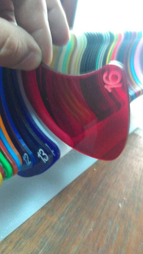 Placa Acrilico Cristal Rojo Y Colores 2000 X 1000 X 3 Mm