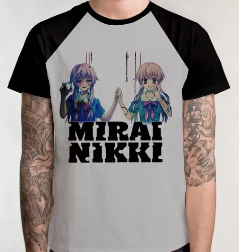 Camiseta Anime Mangá Mirai Nikki Camisa Blusa Unissex