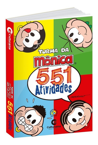 Livro 551 Atividades Turma Da Monica Infantil