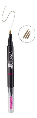 Plumón De Ceja Wow Brow Duo Define Rellena Peina Ceja Cyzone Soft Black