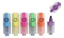 Comprar Resaltador C\u002Fforma Carita Colores Variados Pasteles Set 6