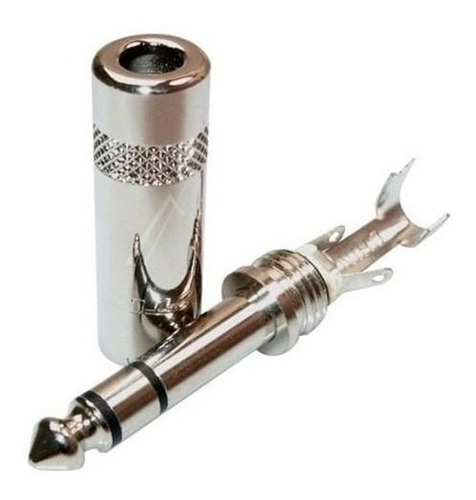 Imagen 8 de 10 de Seetronic St202 Conector Ficha Plug Stereo Todo Metálico