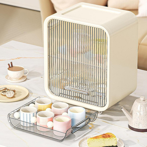 Estante De Almacenamiento De Biberones Con Beige Alto