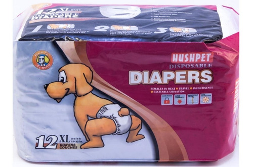 Pañales Desechables Perros Talla Xl 12 Unidades