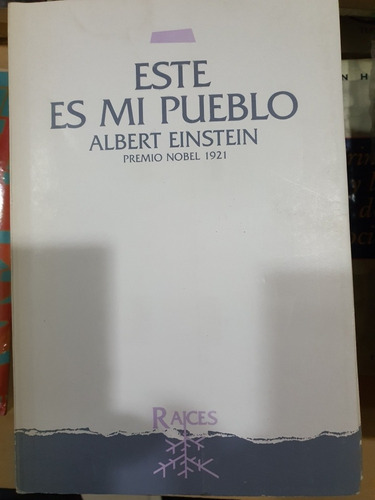 Libro:este Es Mi Pueblo- Albert Einstein