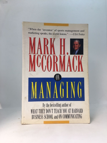 On Managing - Mark Mc Cormack - New Star Press - Usado 