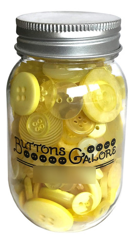 Buttons Galore Lemon Twist Buttons - Tarro Masón