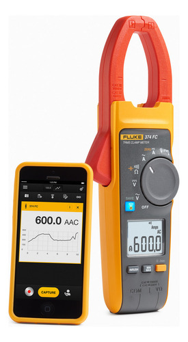 Fluke-374-fc Pinza Amperimétrica 600a Ac/dc Con Comunicación