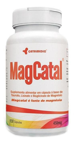 Kit Com 3 Magcatal Taurato Lisina Bisglicinato Magnesio Sabor Natural