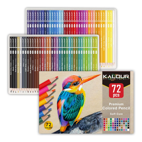 Set De 72 Lápices De Colores Libros De Colorear Adulto...
