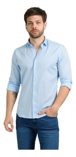 Camisa Algodón Y Elastano Slim Fit Hombre Mistral 35054