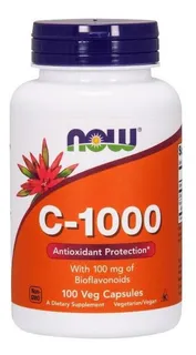 Vitamina C 1000mg Now Foods 100 Caps Importado Eua 
