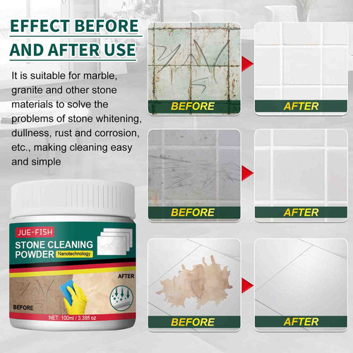 Wang K Cleaning Powder Kitchen, Piedra De Cuarzo, Limpieza