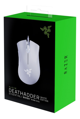 Mouse gamer de juego Razer DeathAdder Essential blanco