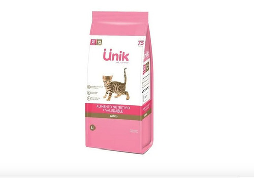 Alimento Para Gatitos Kitten Cachorro Marca Unik 2 Kilos