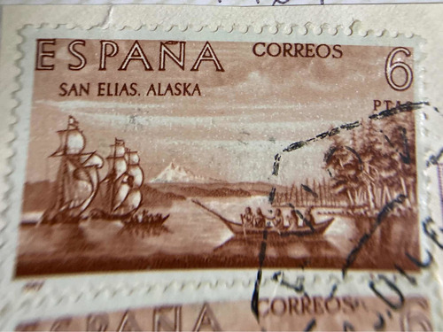 Sello Postal De España De 1967 San Elias Alaska