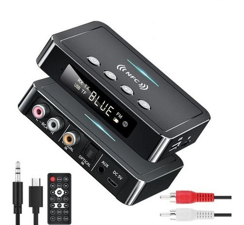 Receptor Transmisor Bluetooth 5.0 Con Puertos Auxiliares Tos
