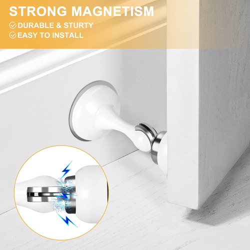 Hh Tapones De Puerta Magnéticos De Acero Inoxidable Con