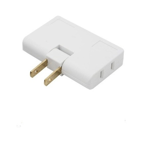 Adaptador Enchufe 3 Vias Multiple Giratorio