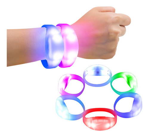 Pulsera Intermitente Led De Control Dmx Programable Paquete