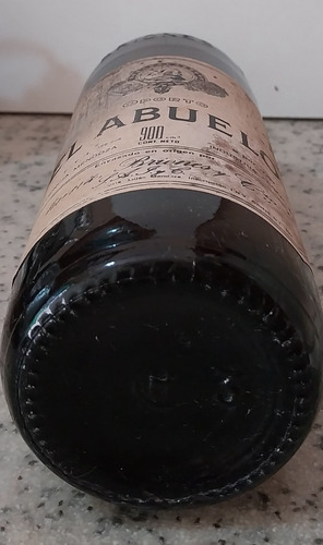 Antigua Botella Cerrada De Oporto El Abuelo. Sáenz Briones. (Usado)