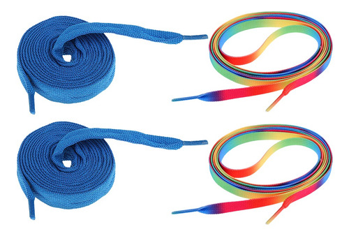 2 Pares De Cordones De Skate Unisex Para Patines De Ruedas