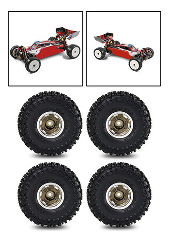 4 Ruedas Y Neumáticos Para Coche Rc De 1,0" Marrón