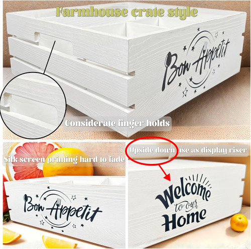 Soporte Para Utensilios De Madera Para La Fiesta 4 In1 - Dis