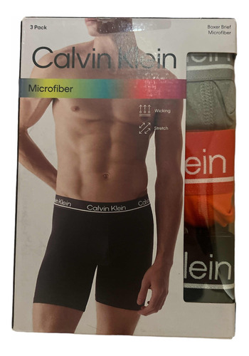 Boxer Calvin Klein Microfiber ( Pack X3 ) Multicolor