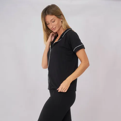 Customs Ba Pijama Camisero Mujer Pantal Talles Grandes Largo