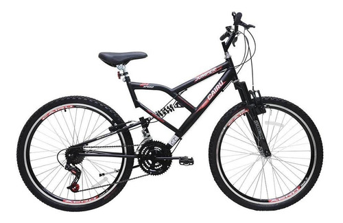 Imagem 1 de 1 de Bicicleta Cairu 26 Masc C/susp Jumper Boy Preta
