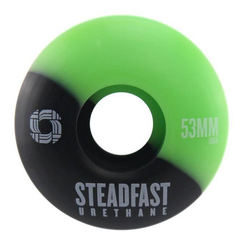 Roda Steadfast 53mm 100a Verde E Preto