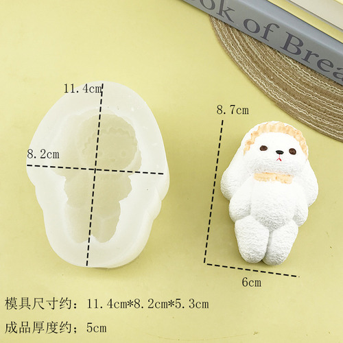 Molde De Silicona Para Muñecos De Peluche, Diseño De Conejo,