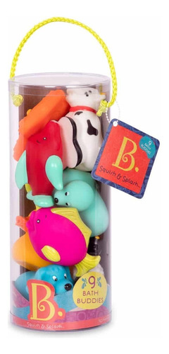 Set X9 Animalitos Juguetes De Goma Para El Agua Bebes 10m+