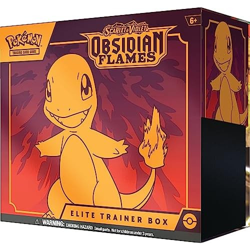 Caja De Entrenador Élite De 3 Llamas Obsidianas Escarl...