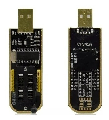 Programador Usb Ch341a Memoria Eeprom 24/25 Flash Bios+pinza