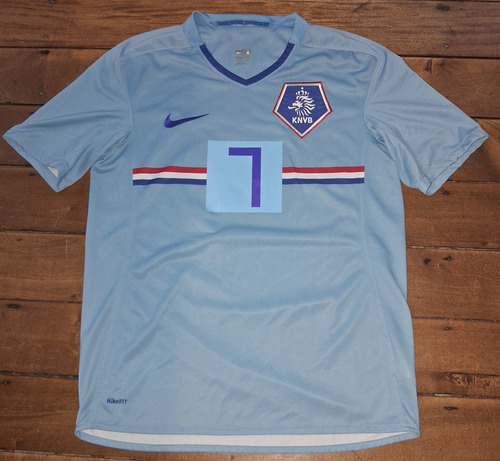 Camiseta De La Selección De Holanda 2008 Nike #7 V. Persie