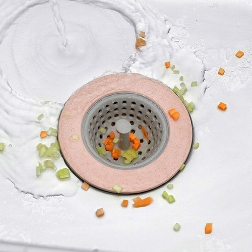 Coladera Tarja Filtro Fregadero Cocina Silicon 11 Cm 2 Pzs Color Azul